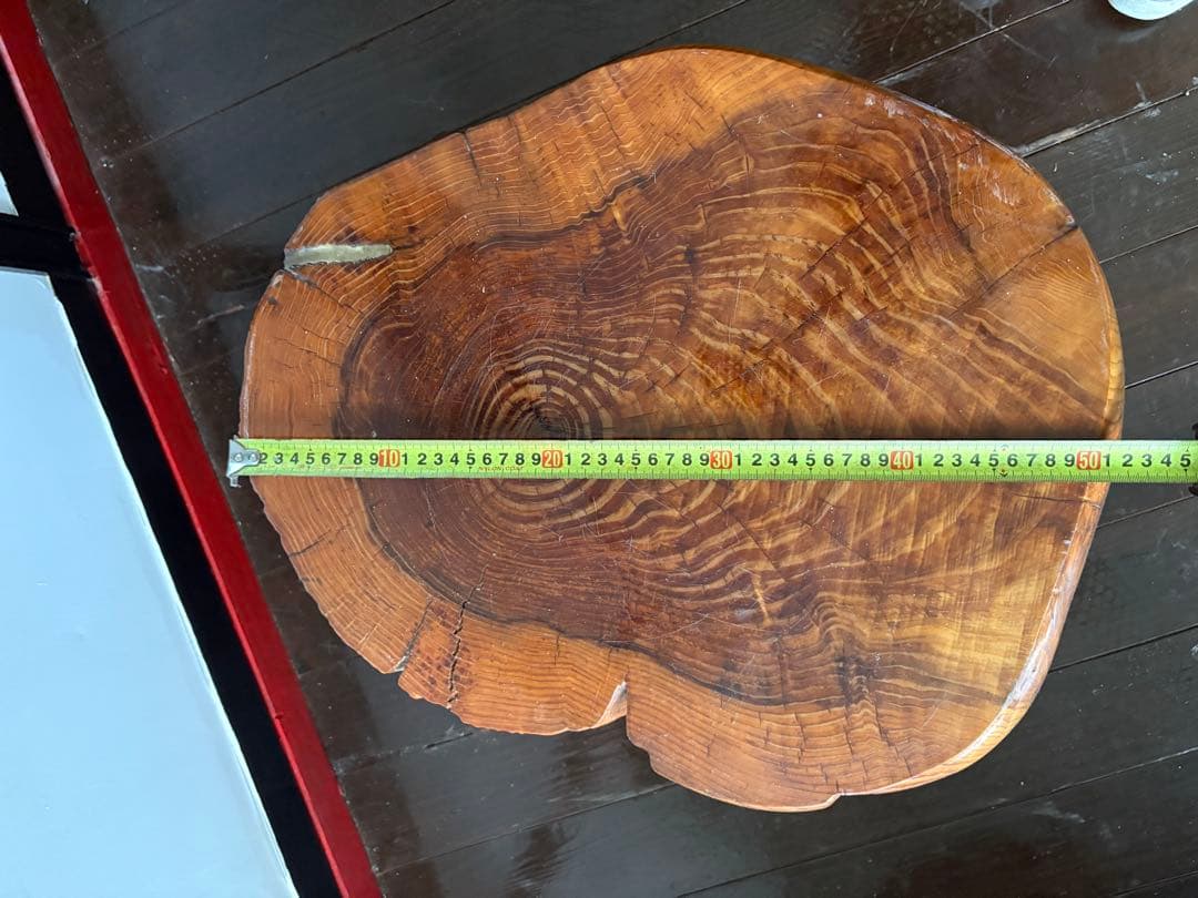 木製 センターテーブル 自然木の形状