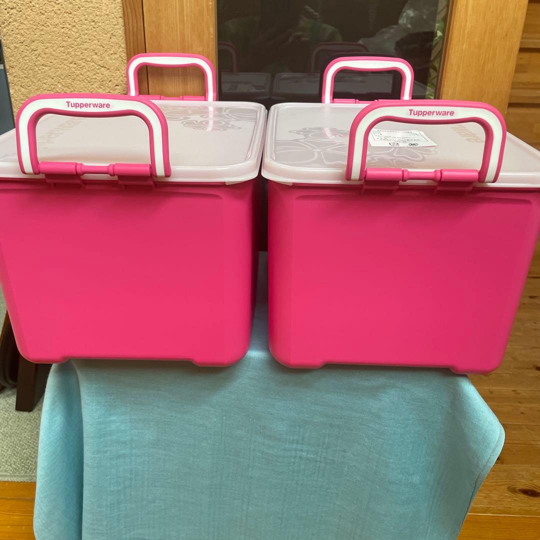 ★最後のお値下げです‼︎ タッパーウェア　ハンドル付きコンテナー