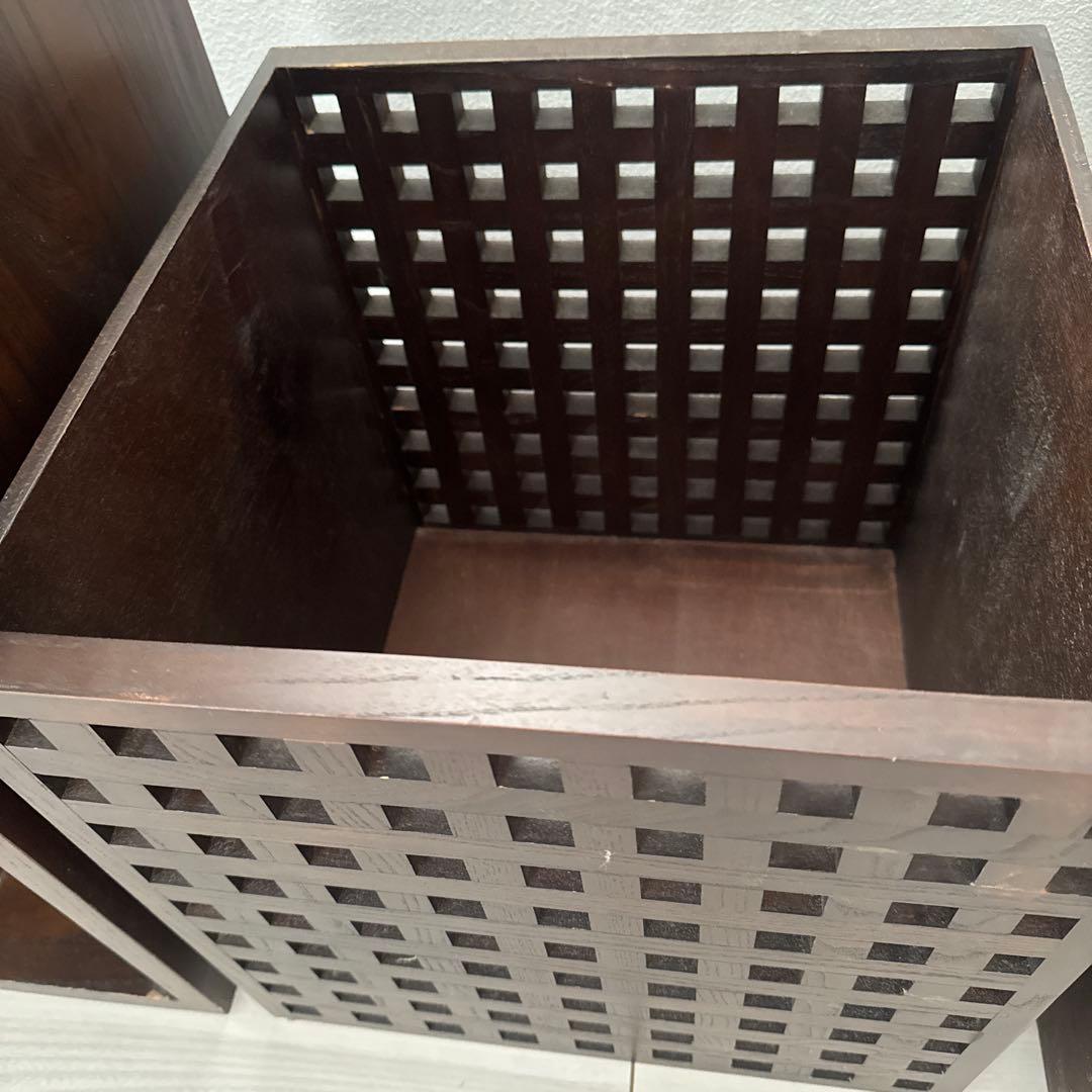 2段木製ラック　2ユニットキューブ　a.flat