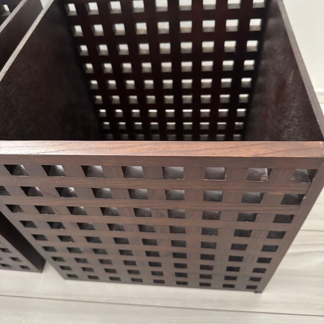 2段木製ラック　2ユニットキューブ　a.flat