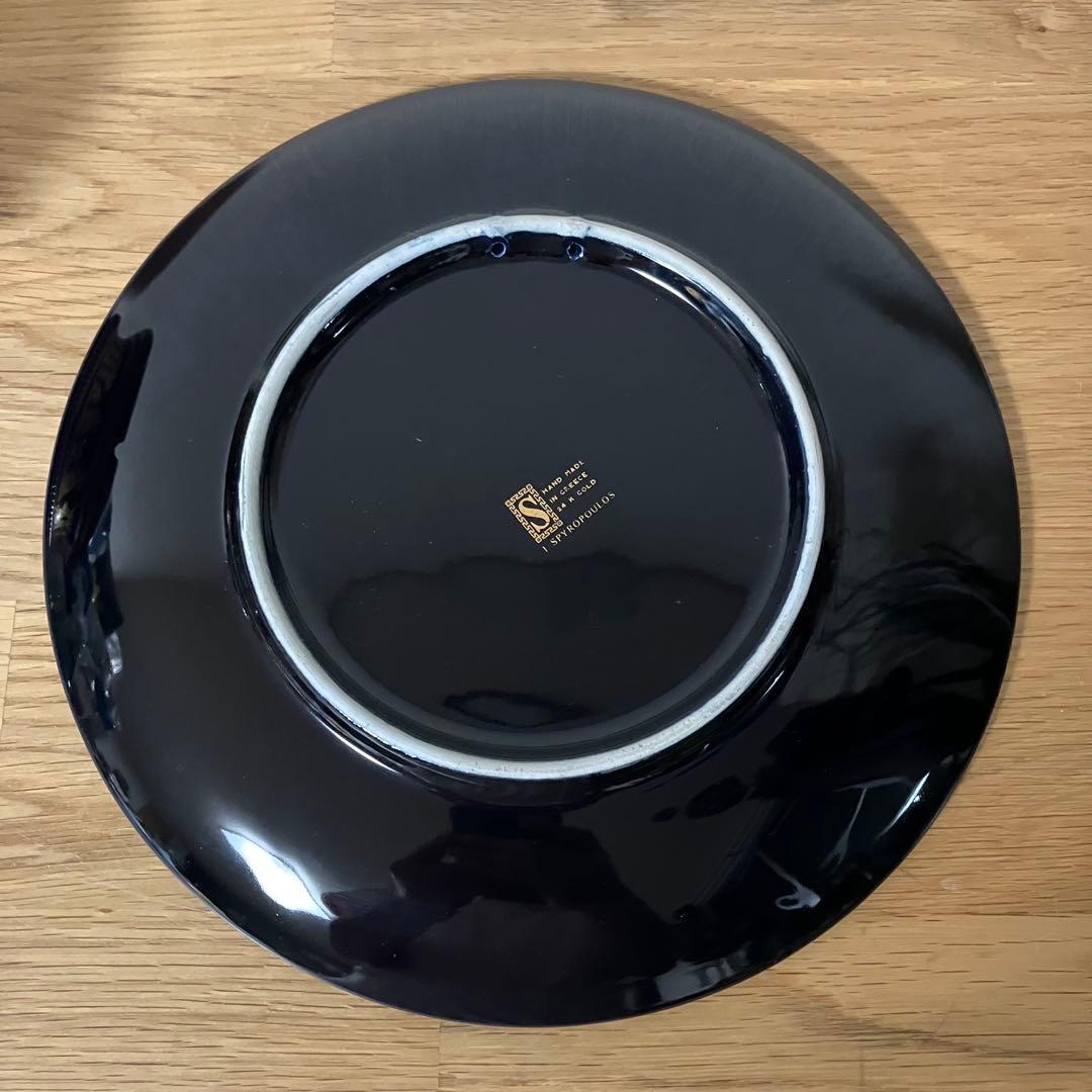 I.SPYROPOULOS ギリシャ 24K GOLD 飾り皿　灰皿