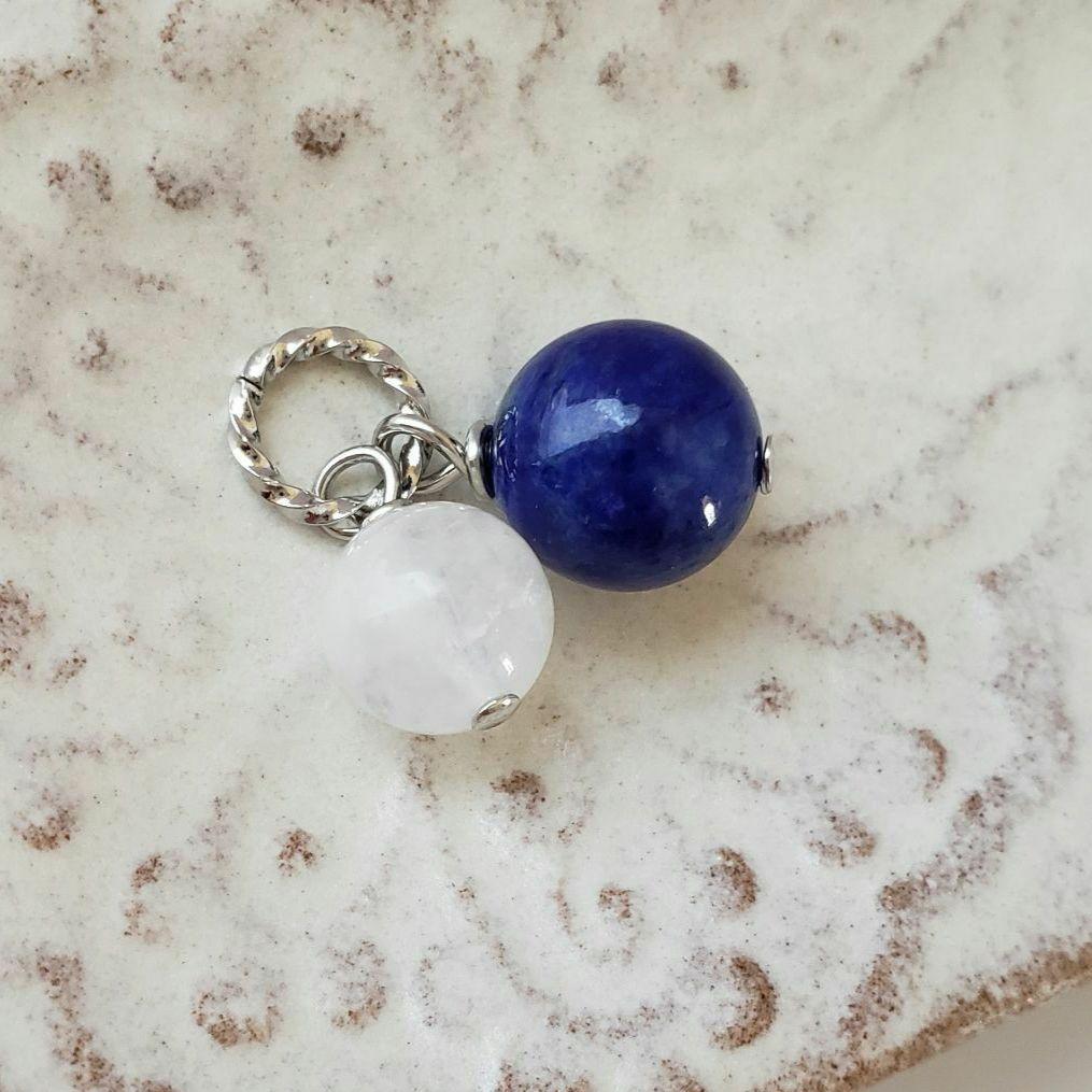 売却済み　295　ラピスラズリ　ブルームーンストーン　ペンダントトップ