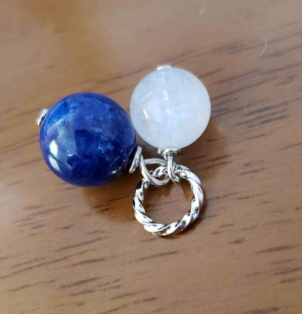 売却済み　295　ラピスラズリ　ブルームーンストーン　ペンダントトップ