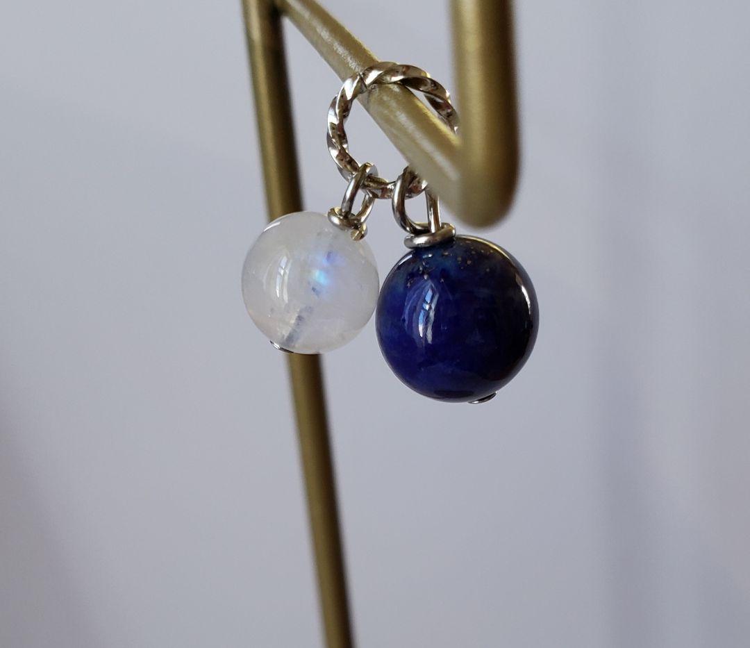 売却済み　295　ラピスラズリ　ブルームーンストーン　ペンダントトップ