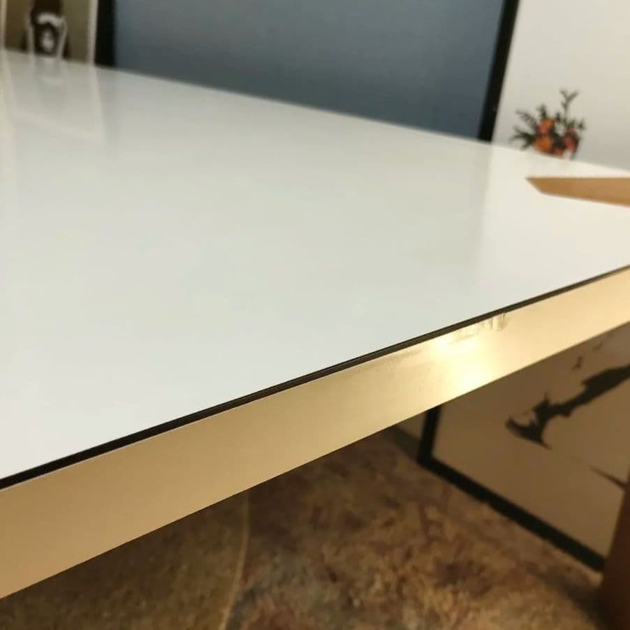 【希少】天童木工 ローテーブル成形合板脚 アントラー 白メラミン天板