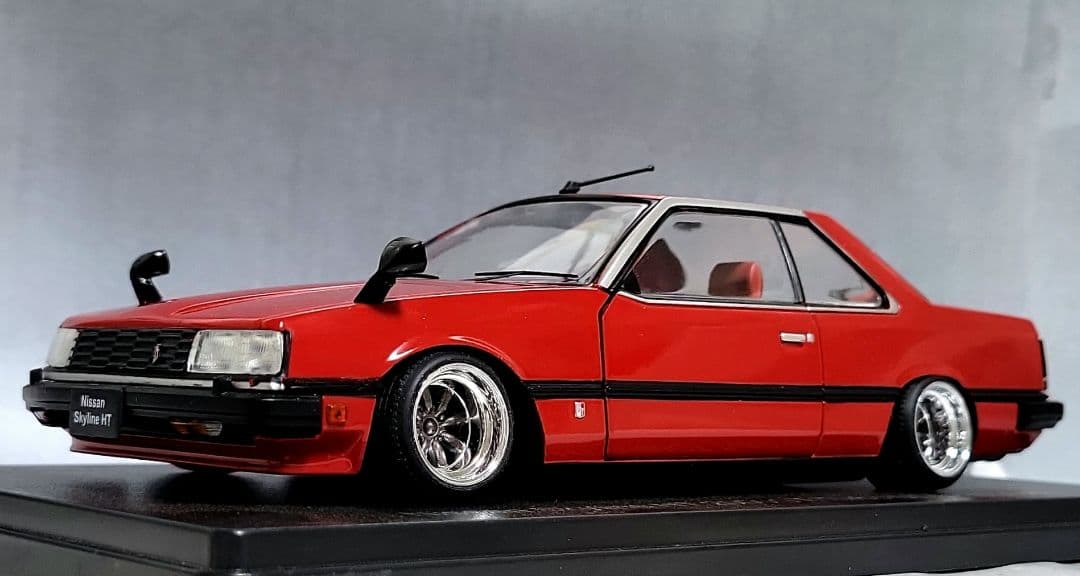 1/24　スカイライン改　GT-ES　R30　ワタナベ　深リム　ホイール