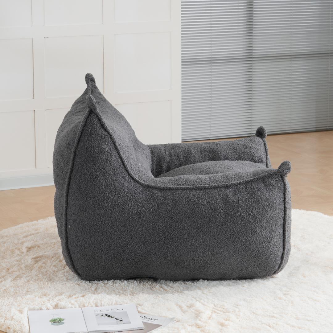 【新品】圧縮完成品 一人用ふわふわソファ 耐荷重150kg ミニサイズ