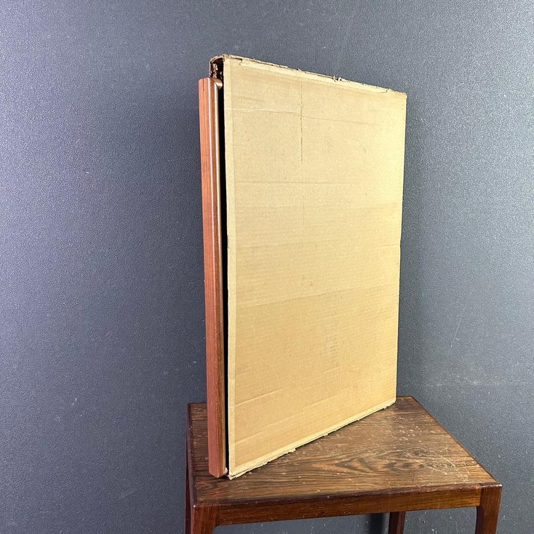 小山洋子「ねこ」パステル画 1984年 直筆サイン入り 額縁入り 猫