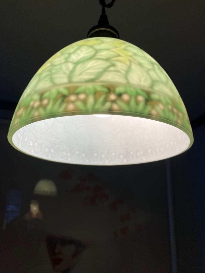 アルフォンス ミュシャ画 ペンダントランプ照明　アンティーク調