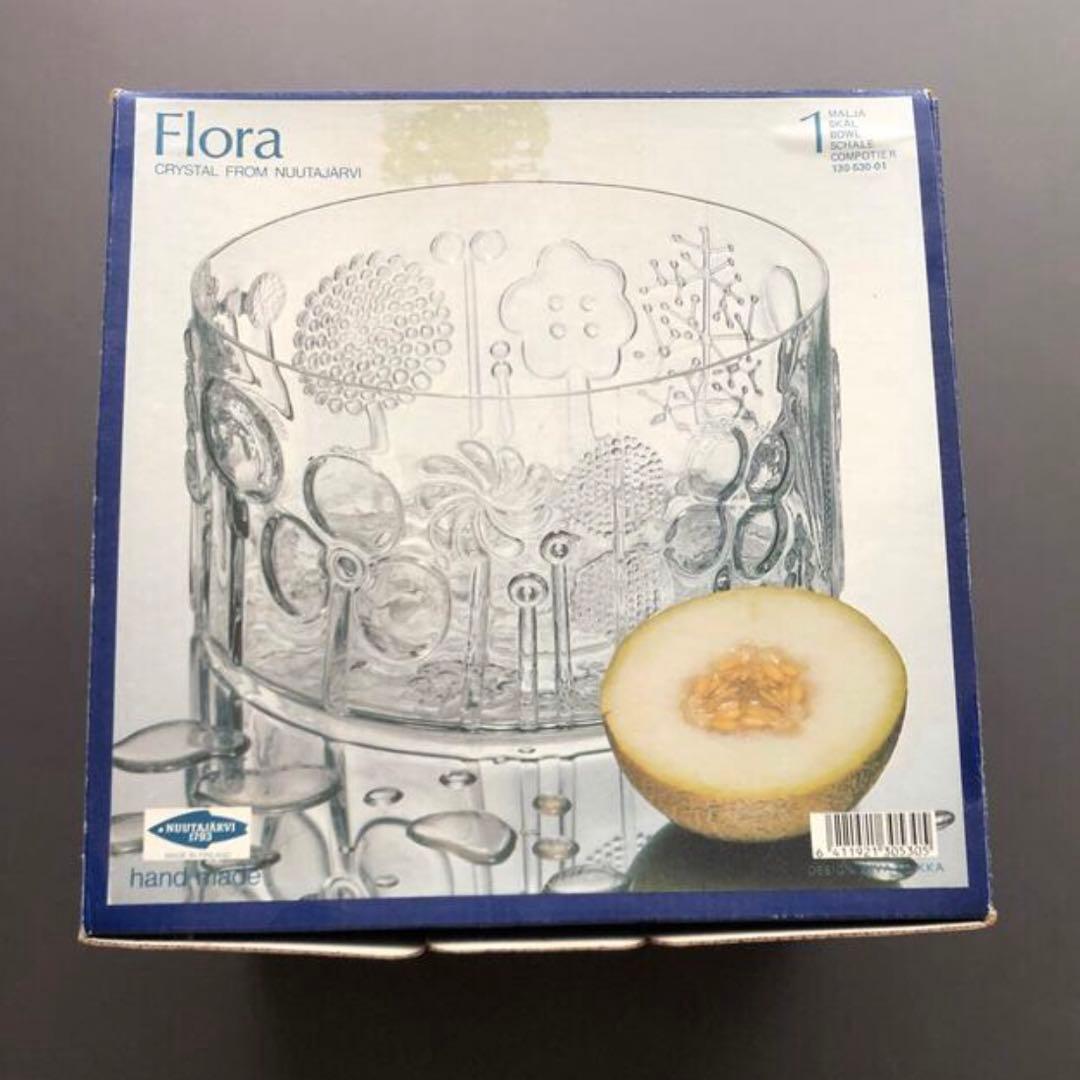 北欧ビンテージ【Nuutajarvi・ヌータヤルヴィ】Flora フローラボウル