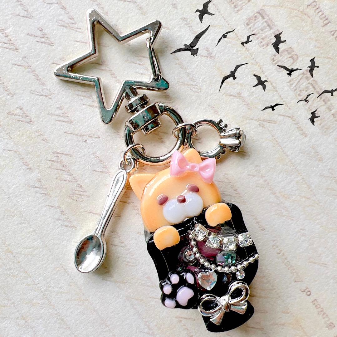 クッキー ねこ 量産型 地雷系 シャカシャカ シェイカー キーホルダー