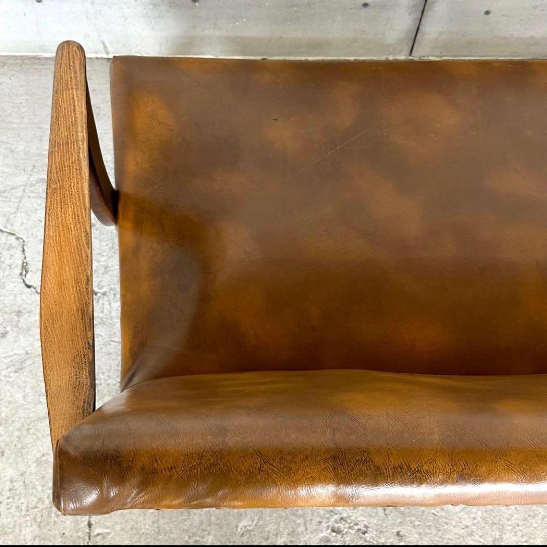 ✦60s〜70s✦ 昭和レトロ ミッドセンチュリー 2人掛けソファ ヴィンテージ