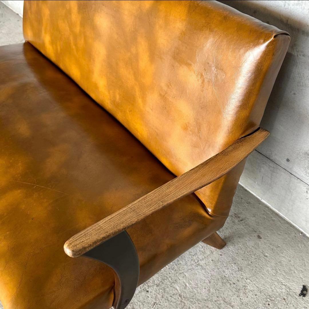 ✦60s〜70s✦ 昭和レトロ ミッドセンチュリー 2人掛けソファ ヴィンテージ