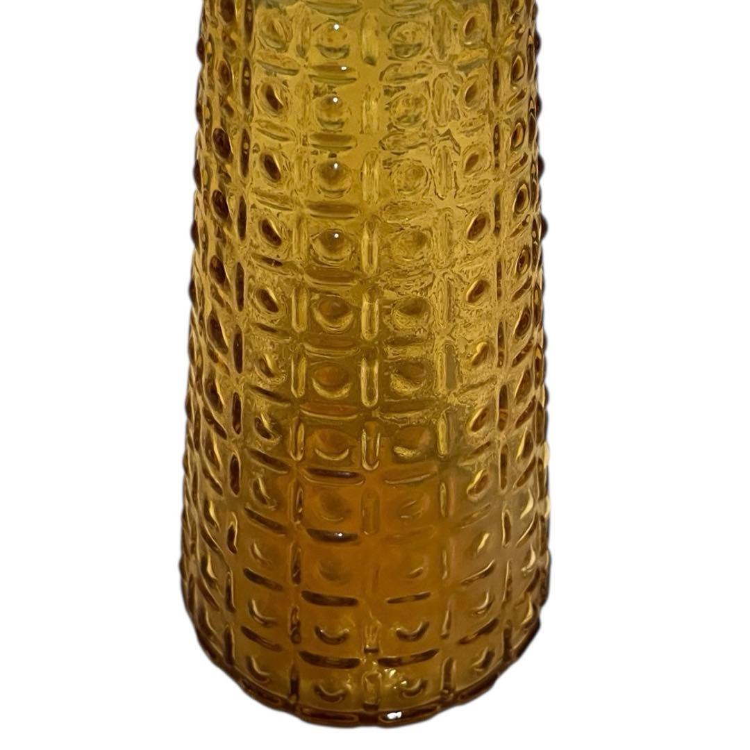 ヴィンテージ エンポリ アンバーガラス ジーニーボトル イタリア製 高