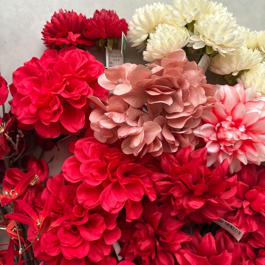 東京堂　アーティフィシャルフラワー　まとめ売り　紫陽花　ベリー　蘭　ダリア