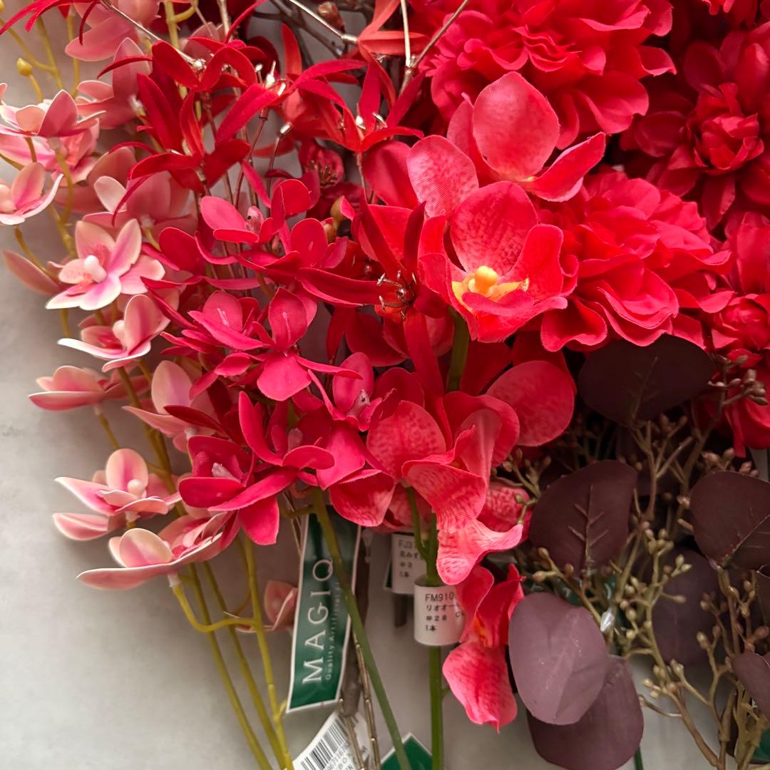 東京堂　アーティフィシャルフラワー　まとめ売り　紫陽花　ベリー　蘭　ダリア