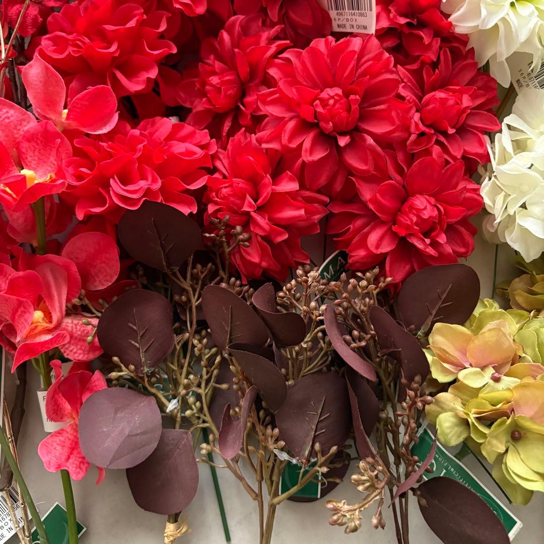 東京堂　アーティフィシャルフラワー　まとめ売り　紫陽花　ベリー　蘭　ダリア