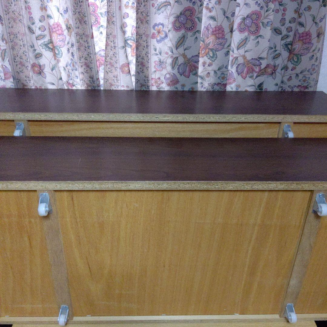 畳のシングルベッド  深めのコロ付き引き出し２枚