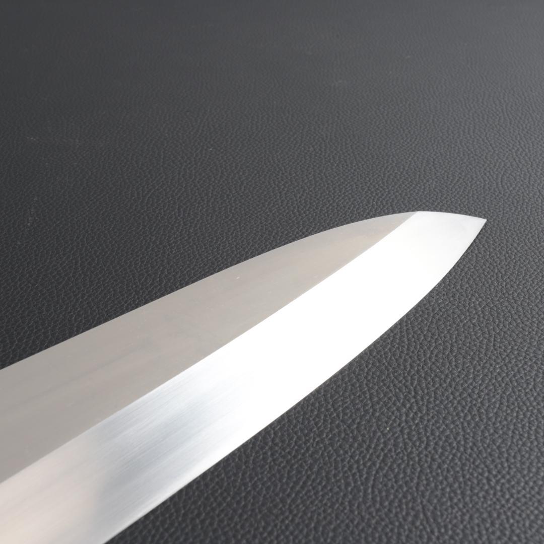 7270 梵静刃物 究極の出刃包丁 尺 刺身包丁 黒檀黒水牛角一本銀巻八角