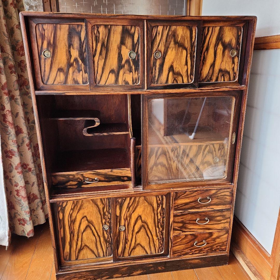 茶箪笥　棚　引出し　昭和レトロ　レトロ　古民具　ヴィンテージ