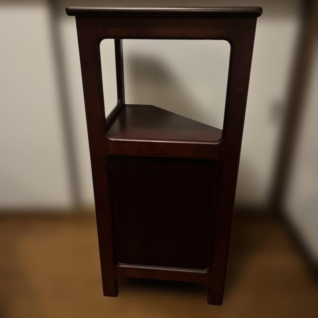 Karimoku　カリモク　電話台　木製　三角　コーナー　インテリア