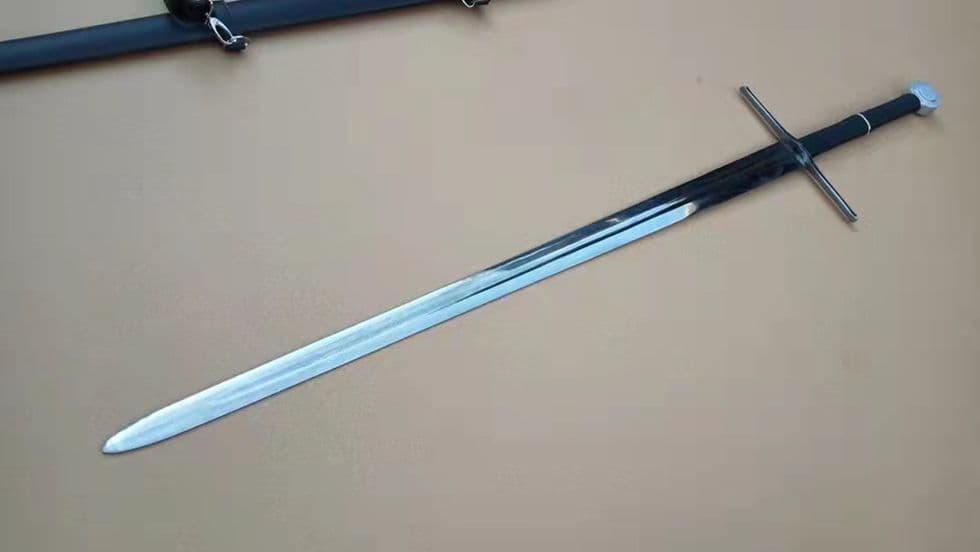 26寸銅装鋒鋼超鏡面武士刀『鏡面紅武士』 古兵器 武具 刀装具 日本刀