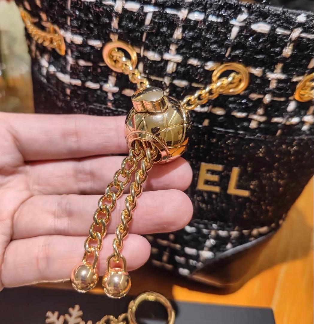 希少レア非売品 CHANEL ノベルティ ツイード バケットバッグ