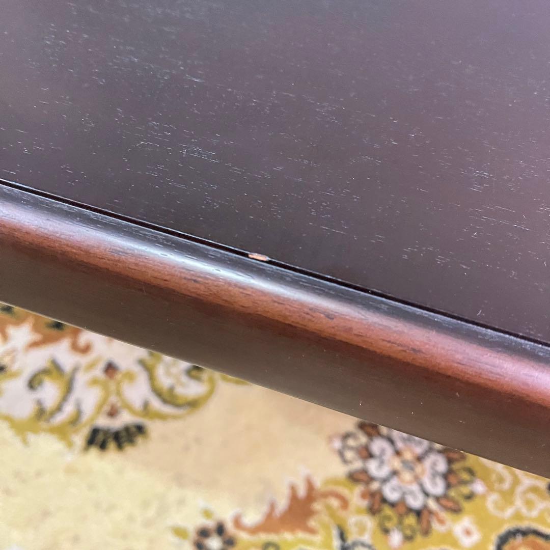 ꧁北海道 旭川家具꧂市松模様 リビングテーブル センター ロー 机 家具 民芸