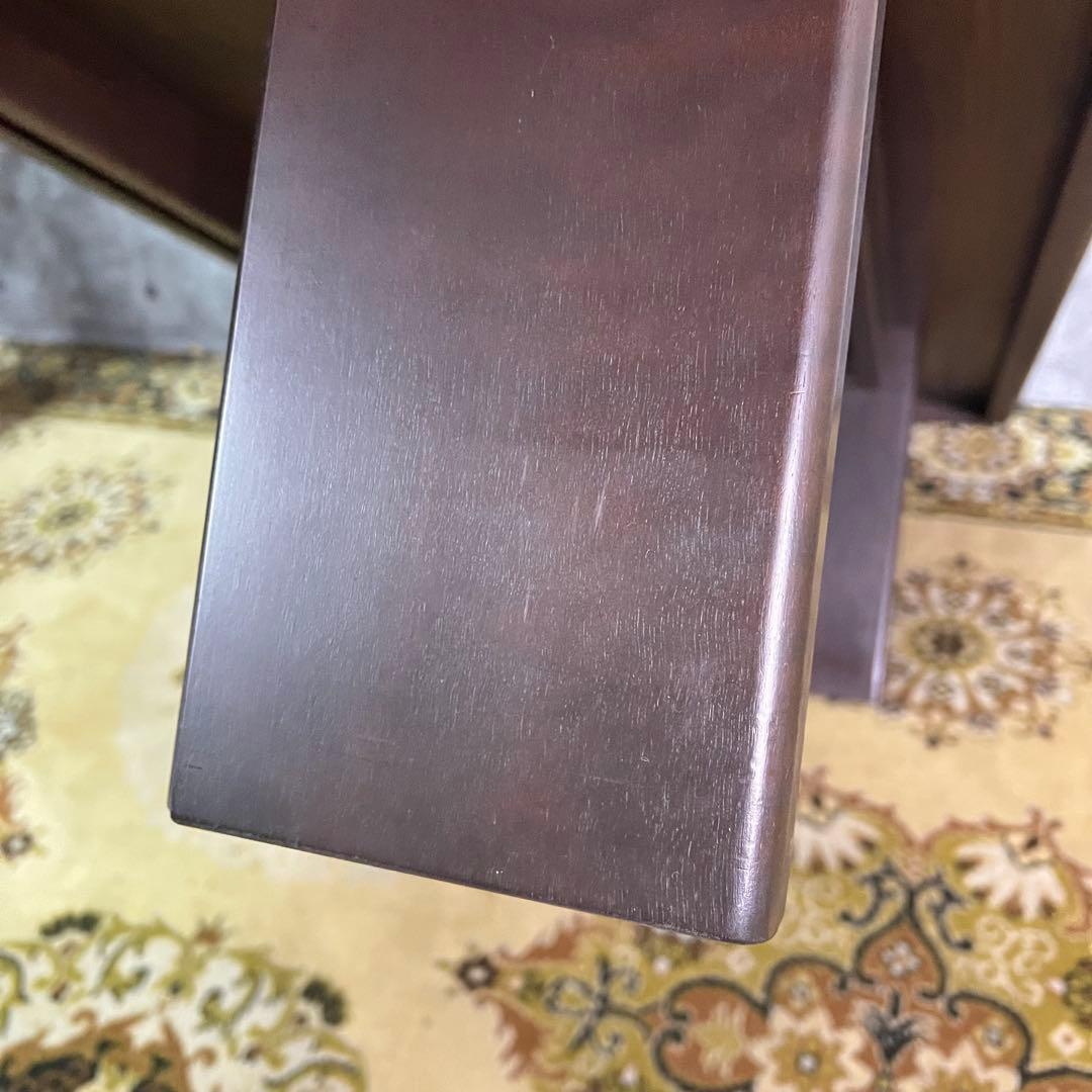 ꧁北海道 旭川家具꧂市松模様 リビングテーブル センター ロー 机 家具 民芸