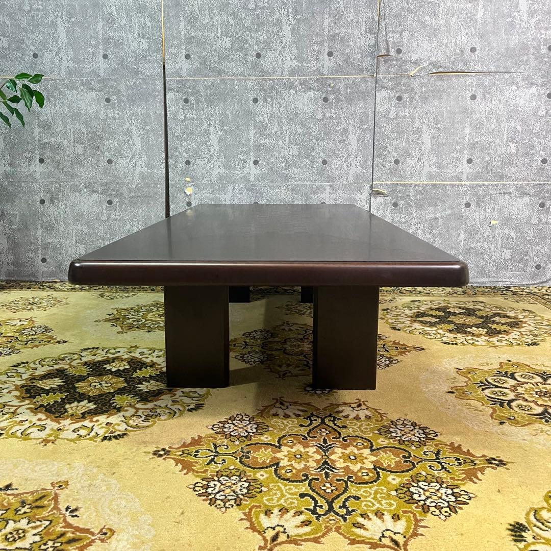 ꧁北海道 旭川家具꧂市松模様 リビングテーブル センター ロー 机 家具 民芸