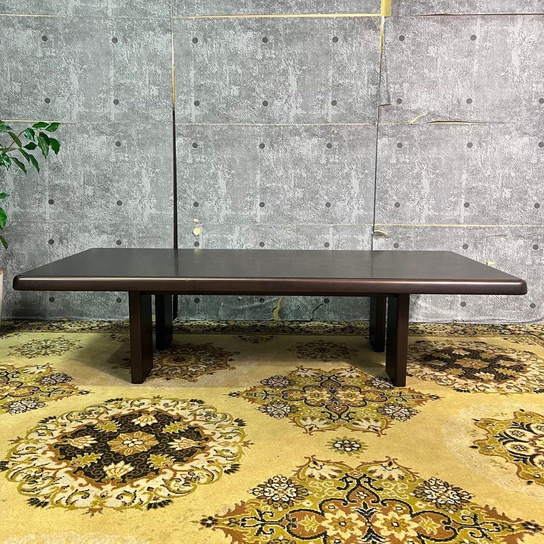 ꧁北海道 旭川家具꧂市松模様 リビングテーブル センター ロー 机 家具 民芸