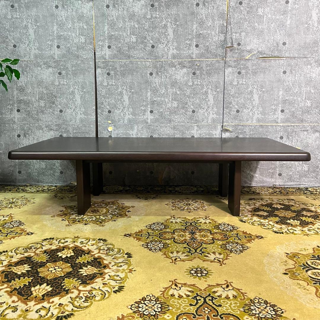 ꧁北海道 旭川家具꧂市松模様 リビングテーブル センター ロー 机 家具 民芸