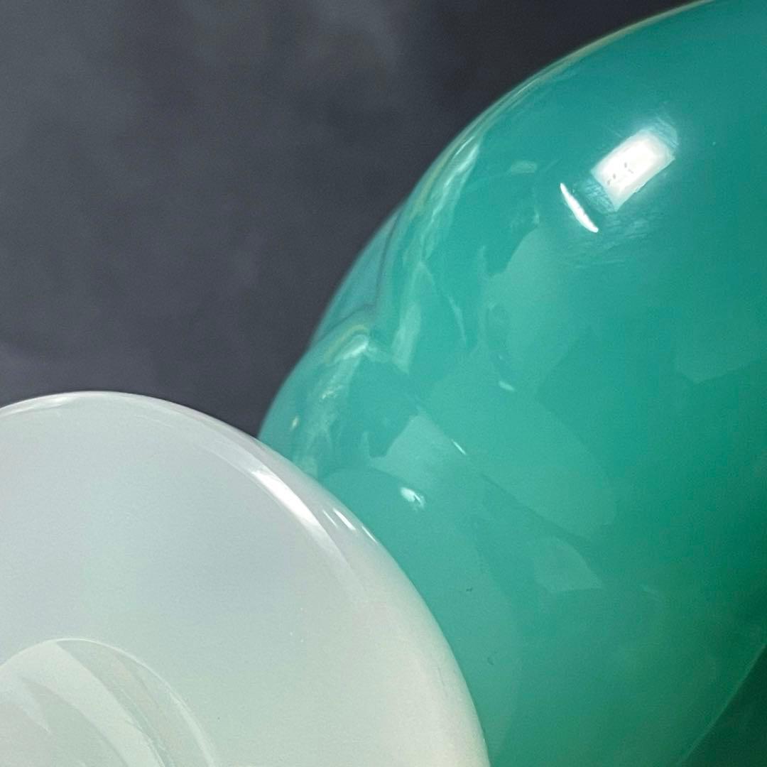 ムラーノ スワン　アルキメデセグソ グリーン アラバストロンガラスの白鳥彫刻