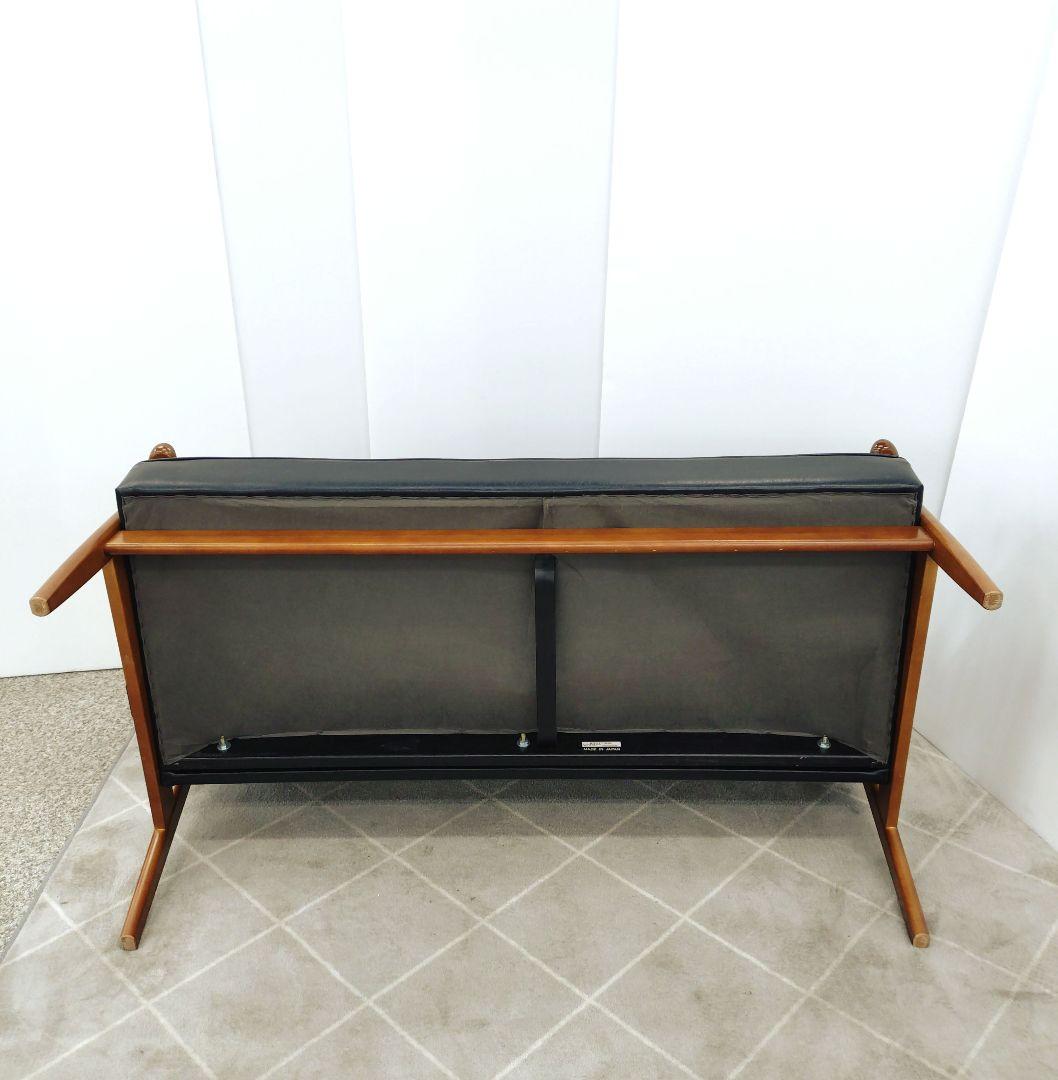 カリモク カリモク60 Kチェア ソファ 2人掛け ブラック 合皮