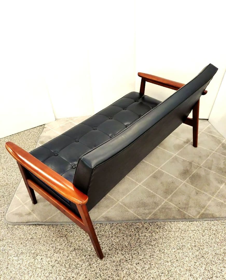 カリモク カリモク60 Kチェア ソファ 2人掛け ブラック 合皮