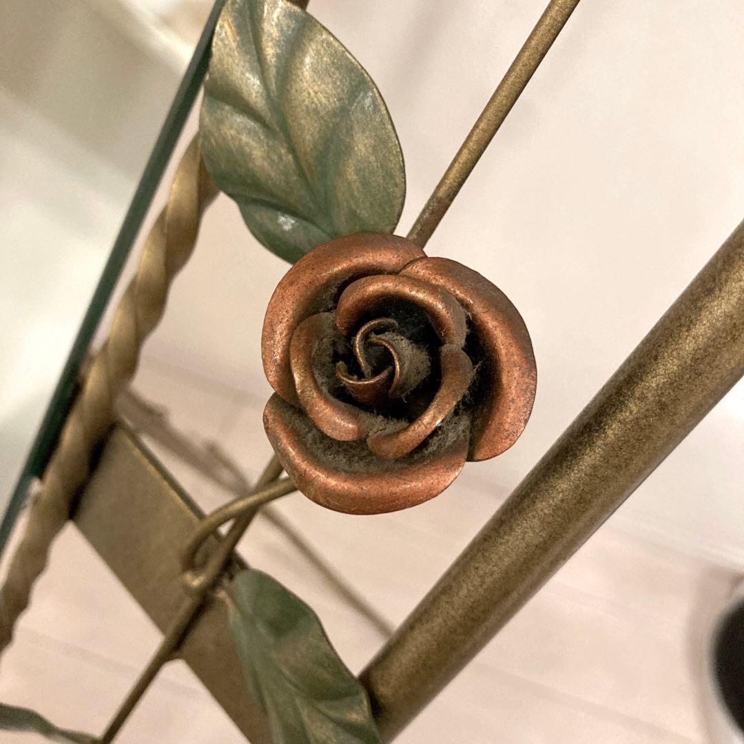 ウォールミラー　アーチ型 スタンドミラー ヴィンテージ アンティーク　アイアン