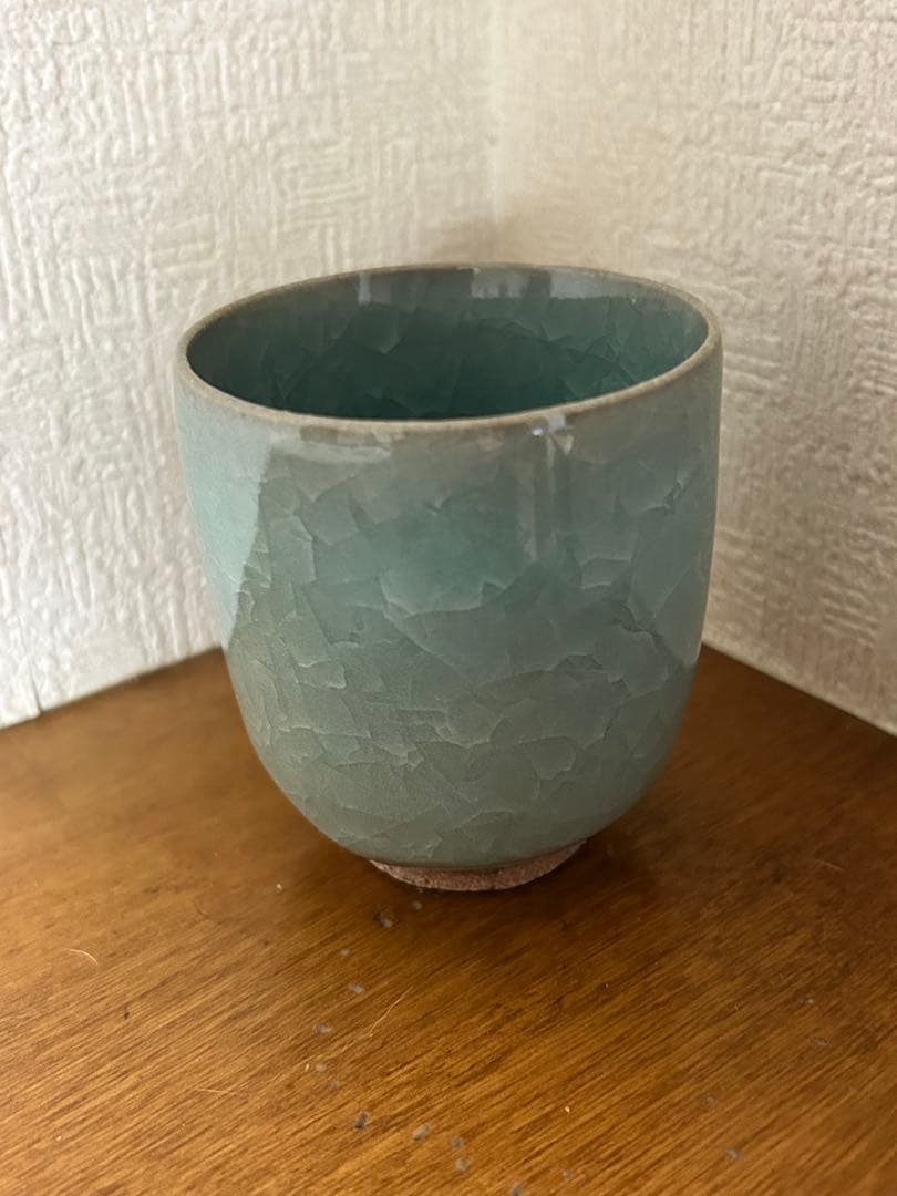 原口卓士　青瓷湯呑　青磁　湯呑