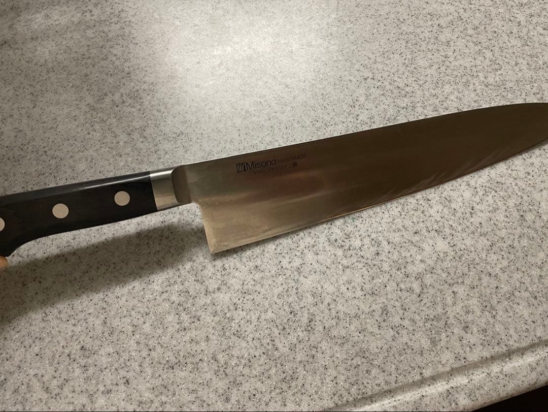 【美品】misonoモリブデン鋼　牛刀 刃渡27cm