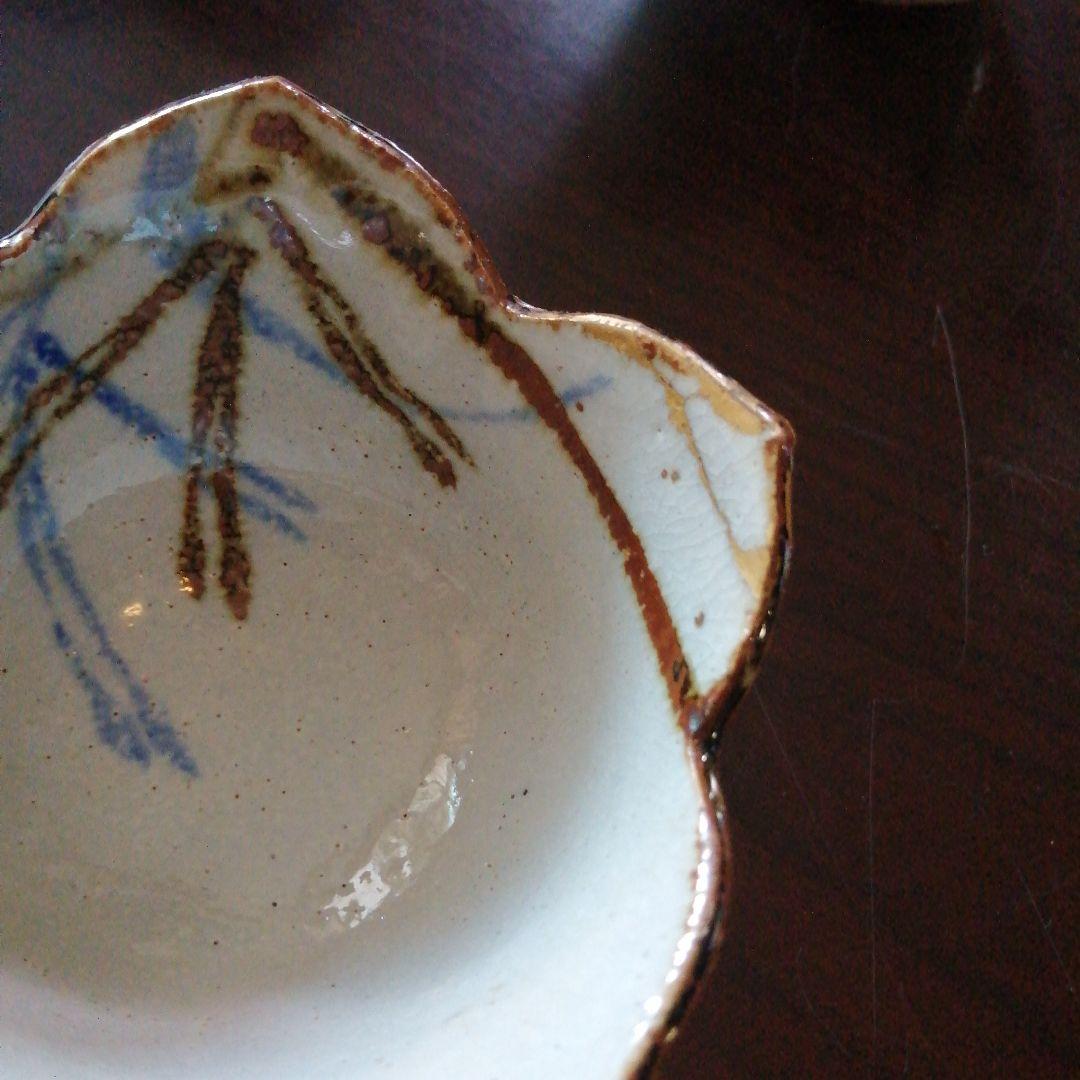 京焼　乾山写割山椒向付　5客　10.5cm　幕末〜昭和初期