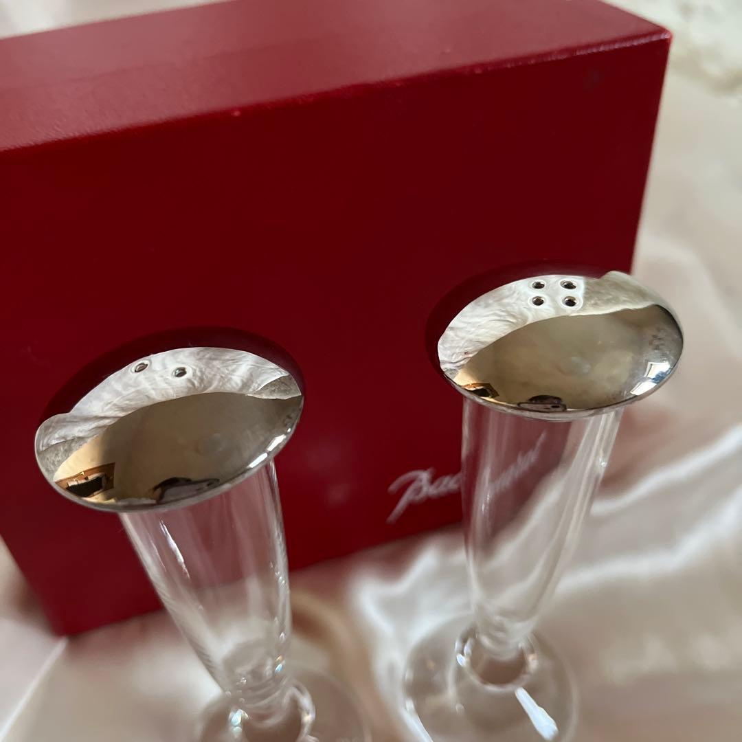 未使用　バカラBACCARATベガ　ソルト＆ペッパー シェーカー　調味料入れ