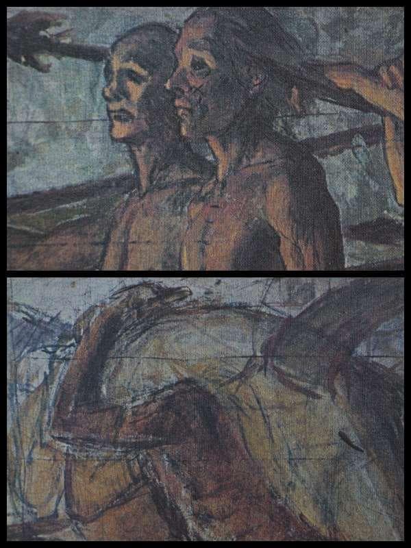 ロマン主義画家青木繁『海の幸』プリハード複製画 日本ハードコート