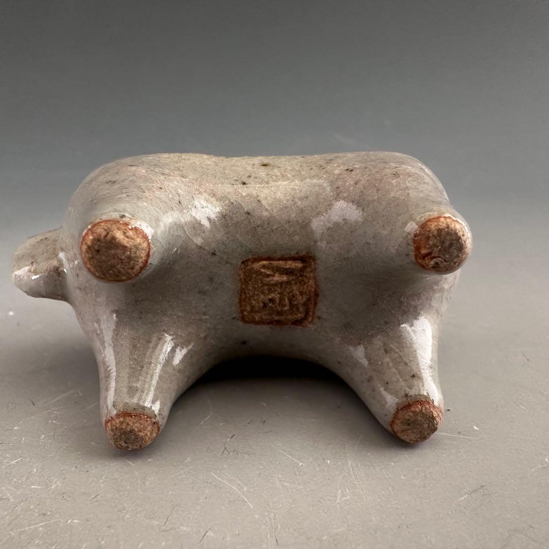 茶道具 干支 午年 馬 香合 松尾潤 共箱 施釉 初釜 炭点前