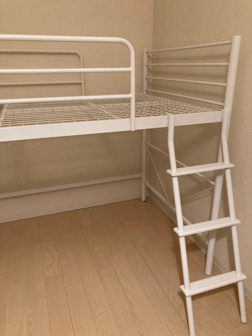 【送料込み】ニトリ スチールミドルベッド(MB02 WH)