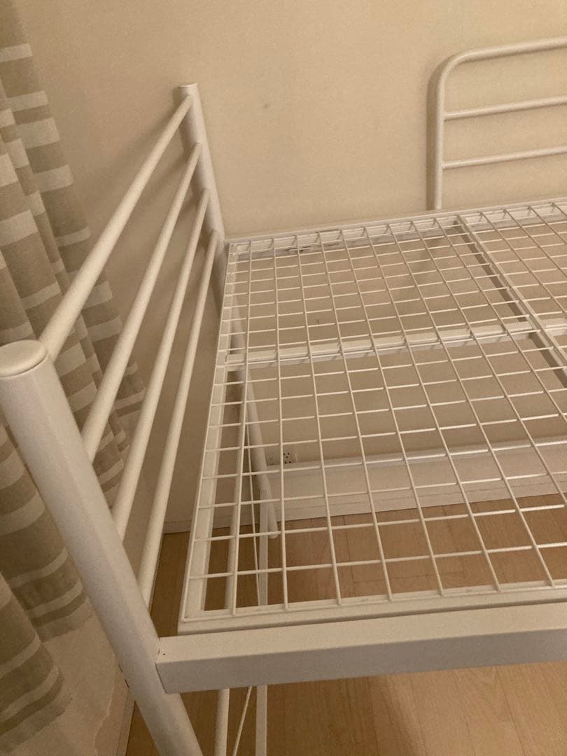 【送料込み】ニトリ スチールミドルベッド(MB02 WH)