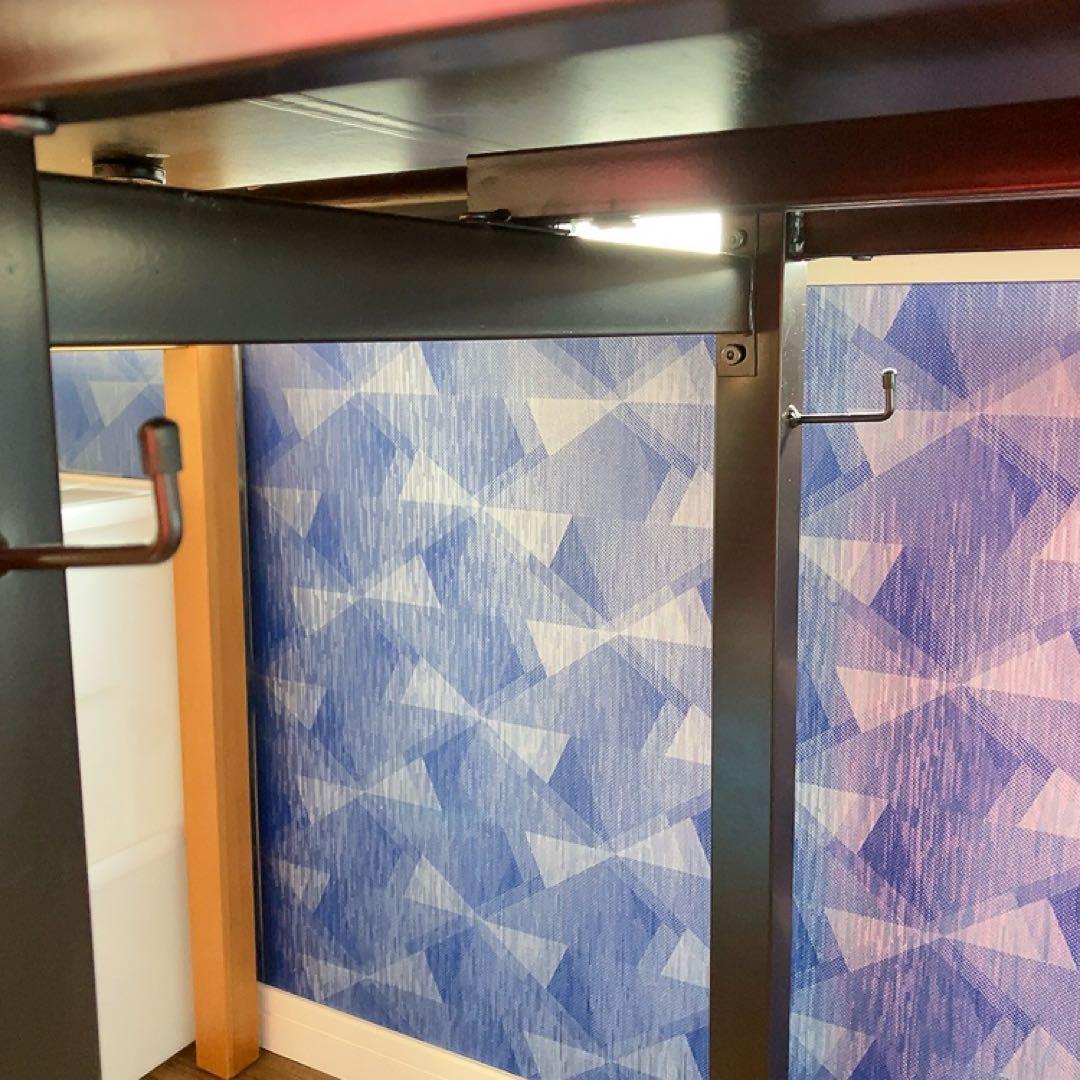 折りたたみテーブル 作業台 ウォルナット スチール