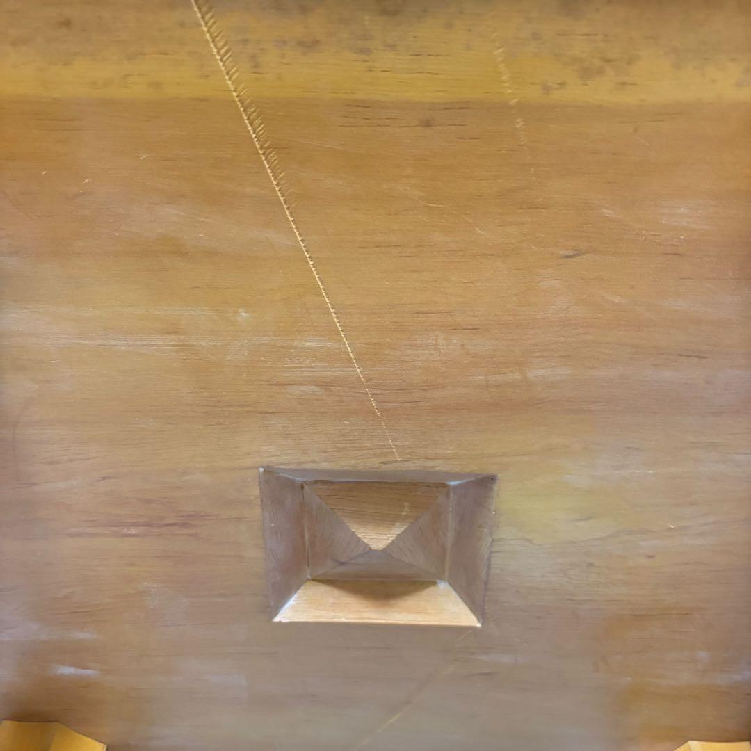 蛤碁石＆那智黒／ガラス碁石セット 脚付き碁盤＋碁笥4個　天地柾　一式まとめ売り