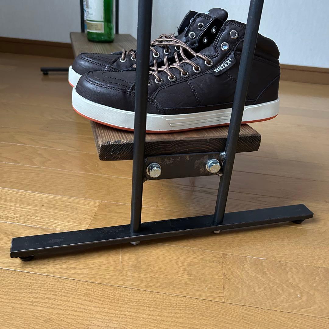 ハンガーラック　アイアン家具　引っ越し　コンパクト　アンティーク　幅900 分割