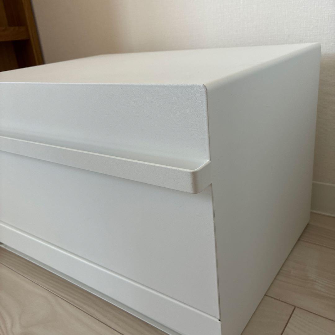 山崎実業 ブレッドケース 引き出し型2段 タワー tower ホワイト