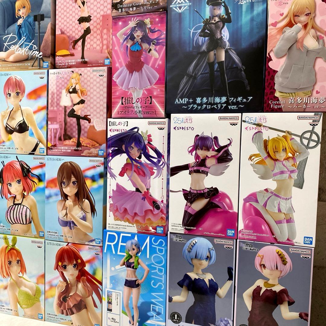 美少女系 プライズフィギュア まとめ売り22個セット 着せ恋 リゼロ 推しの子等