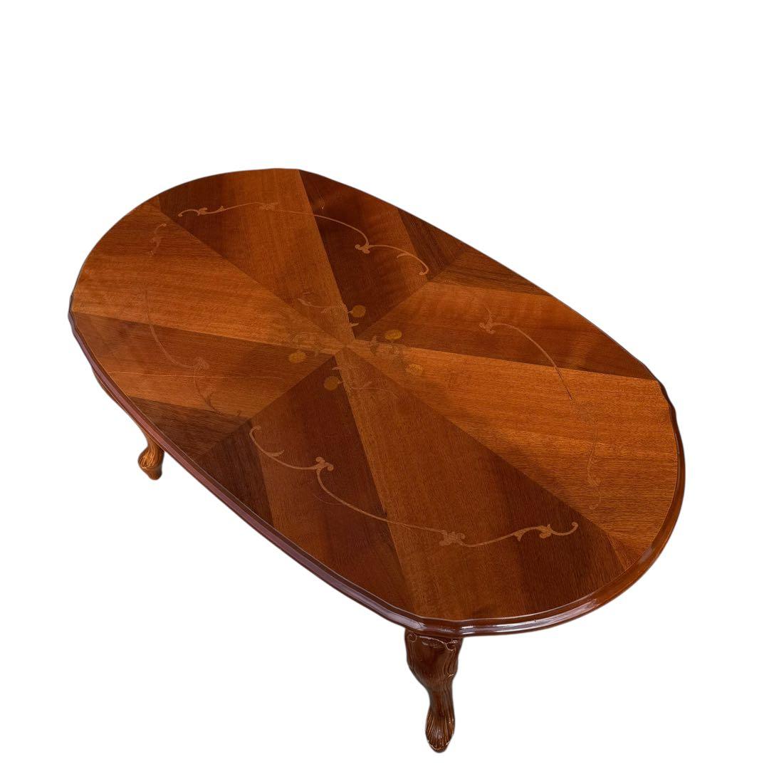 KZ022 イタリア製 象嵌細工　コーヒーテーブル　ローテーブル　クラッシック